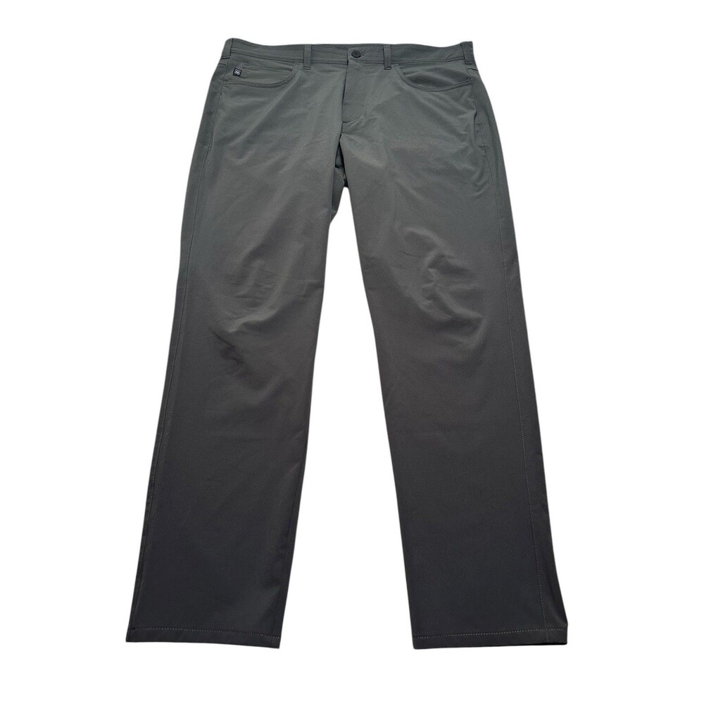 Men's Mizzen + Main Helmsman Athletic Taper Pant Size 36 x 30 Grey #1BO-0538-A